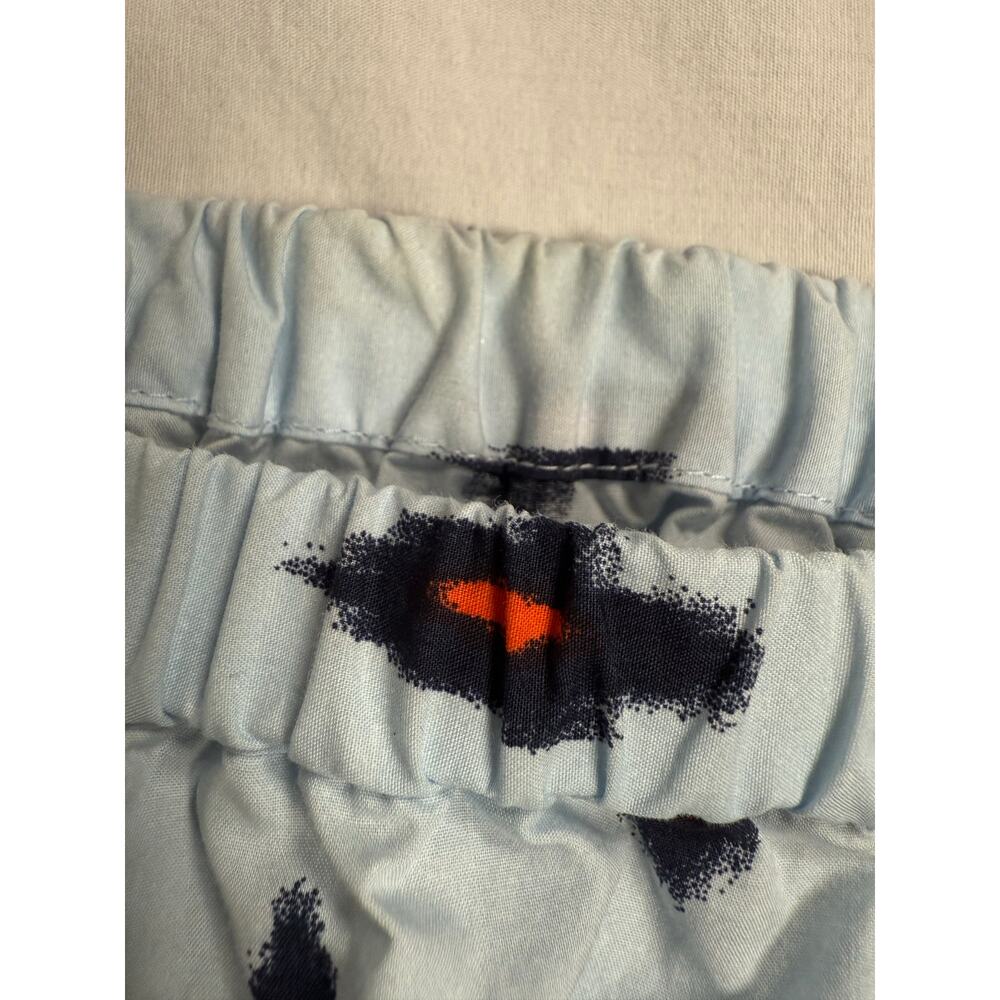 J. Crew Off Shoulder Ikat Dress Blue Orange Size MEDIUM Cotton - Picture 5 of 10